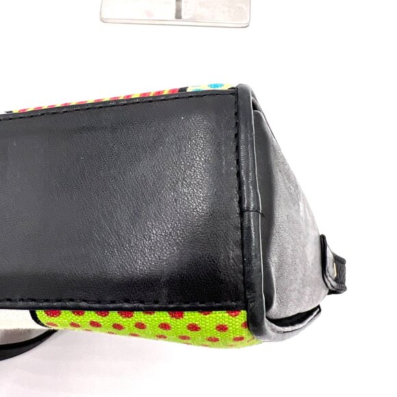 Vintage Crossbody Bag Multicolor Abstract Art - Picture 9 of 15